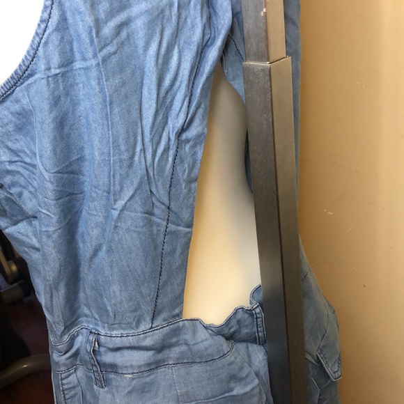 Denim Jumpsuit with open back(see photo) - Picture 3 of 5